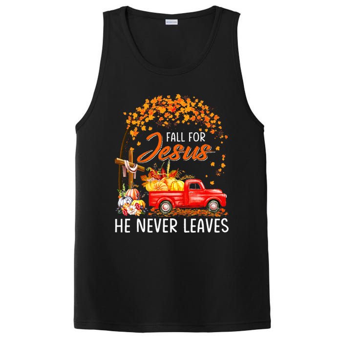 Fall For Jesus He Never Leaves Thanksgiving Party PosiCharge Competitor Tank