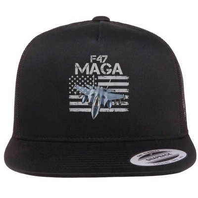 F47 Fighter Jet Trump Funny F 47 Aircraft 4th July Men Women Flatbill Hat