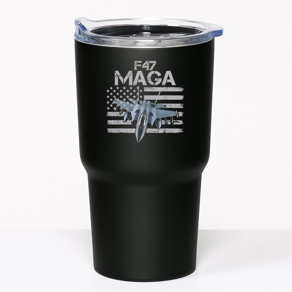 F47 Fighter Jet Trump Funny F 47 Aircraft 4th July Men Women Tumbler