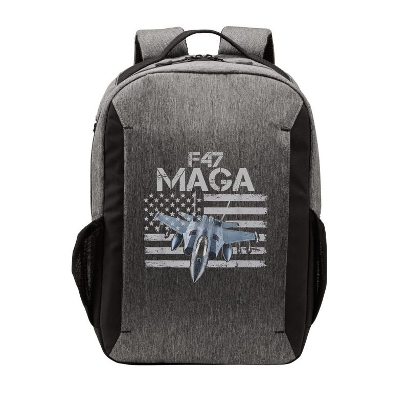 F47 Fighter Jet Trump Funny F 47 Aircraft 4th July Men Women Vector Backpack