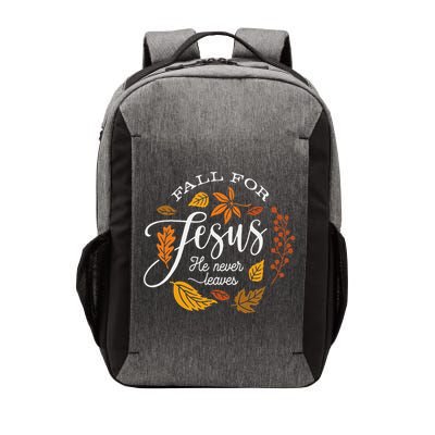 Fall For Jesus He Never Leaves Vector Backpack