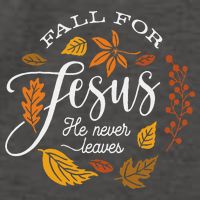 Fall For Jesus He Never Leaves Vector Backpack