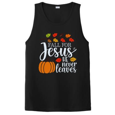 Fall For Jesus He Never Leaves PosiCharge Competitor Tank