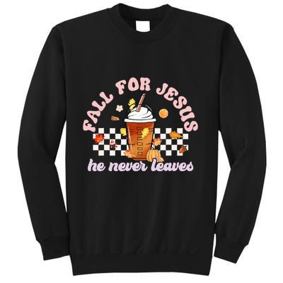 Fall For Jesus Pumpkin Spice Autumn Vibes Sweatshirt