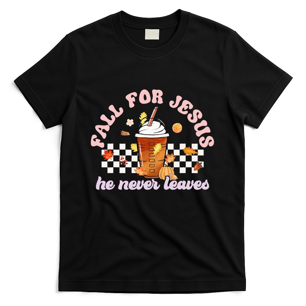 Fall For Jesus Pumpkin Spice Autumn Vibes T-Shirt
