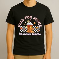 Fall For Jesus Pumpkin Spice Autumn Vibes T-Shirt
