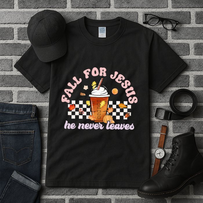 Fall For Jesus Pumpkin Spice Autumn Vibes Tall T-Shirt