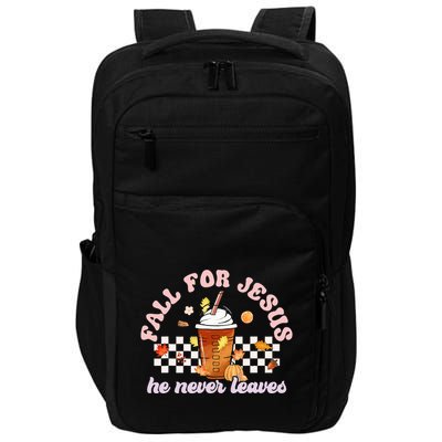 Fall For Jesus Pumpkin Spice Autumn Vibes Impact Tech Backpack