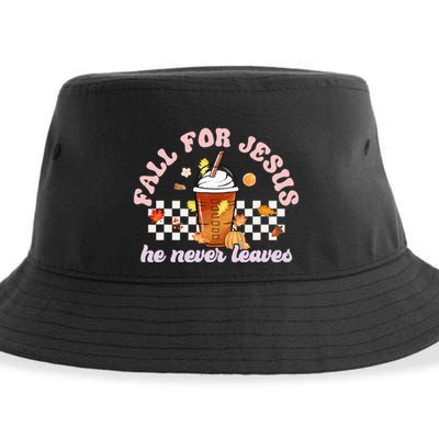 Fall For Jesus Pumpkin Spice Autumn Vibes Sustainable Bucket Hat
