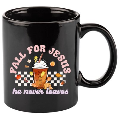 Fall For Jesus Pumpkin Spice Autumn Vibes 11oz C Handle Ceramic Mug