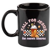 Fall For Jesus Pumpkin Spice Autumn Vibes 11oz C Handle Ceramic Mug