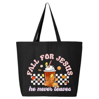 Fall For Jesus Pumpkin Spice Autumn Vibes 25L Jumbo Tote