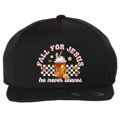 Fall For Jesus Pumpkin Spice Autumn Vibes Wool Snapback Cap