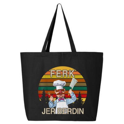 Funny Ferk Jer Berdin Retro Vintage Gift 25L Jumbo Tote