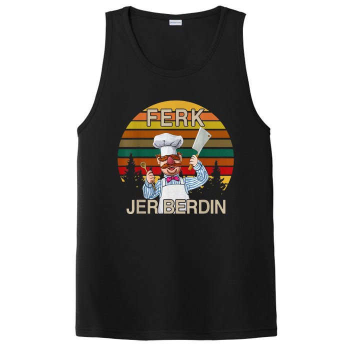 Funny Ferk Jer Berdin Retro Vintage Gift PosiCharge Competitor Tank