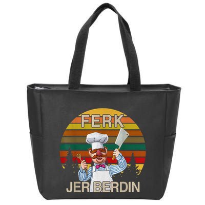 Funny Ferk Jer Berdin Retro Vintage Gift Zip Tote Bag