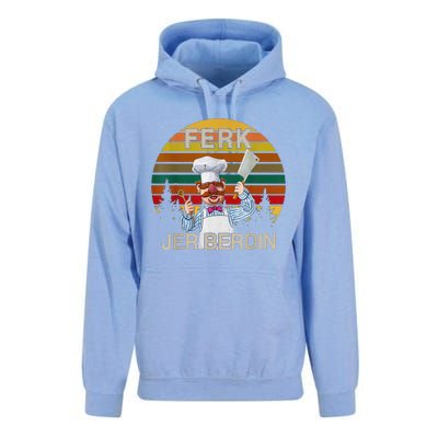 Funny Ferk Jer Berdin Retro Vintage Gift Unisex Surf Hoodie