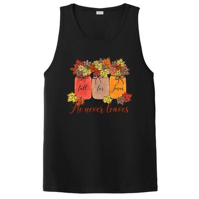 Fall For Jesus He Never Leaves Christian Lover Thanksgiving PosiCharge Competitor Tank