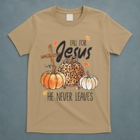 Fall for Jesus He Never Leaves Christian Thanksgiving Dinner T-Shirt