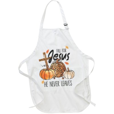 Fall for Jesus He Never Leaves Christian Thanksgiving Dinner Apron