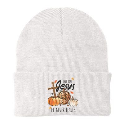 Fall for Jesus He Never Leaves Christian Thanksgiving Dinner Beanie