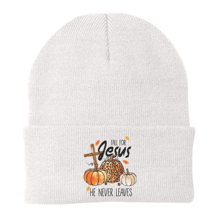 Fall for Jesus He Never Leaves Christian Thanksgiving Dinner Beanie