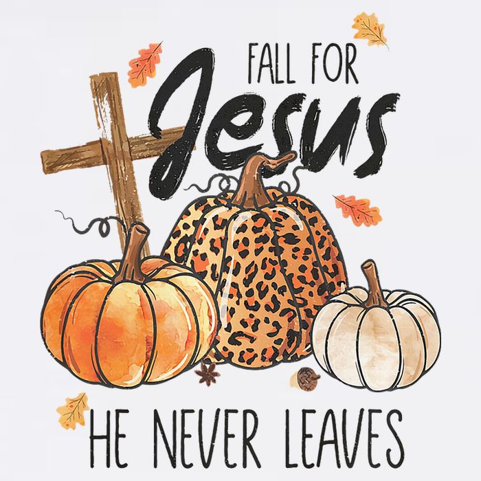 Fall for Jesus He Never Leaves Christian Thanksgiving Dinner Flat Bill Trucker Hat