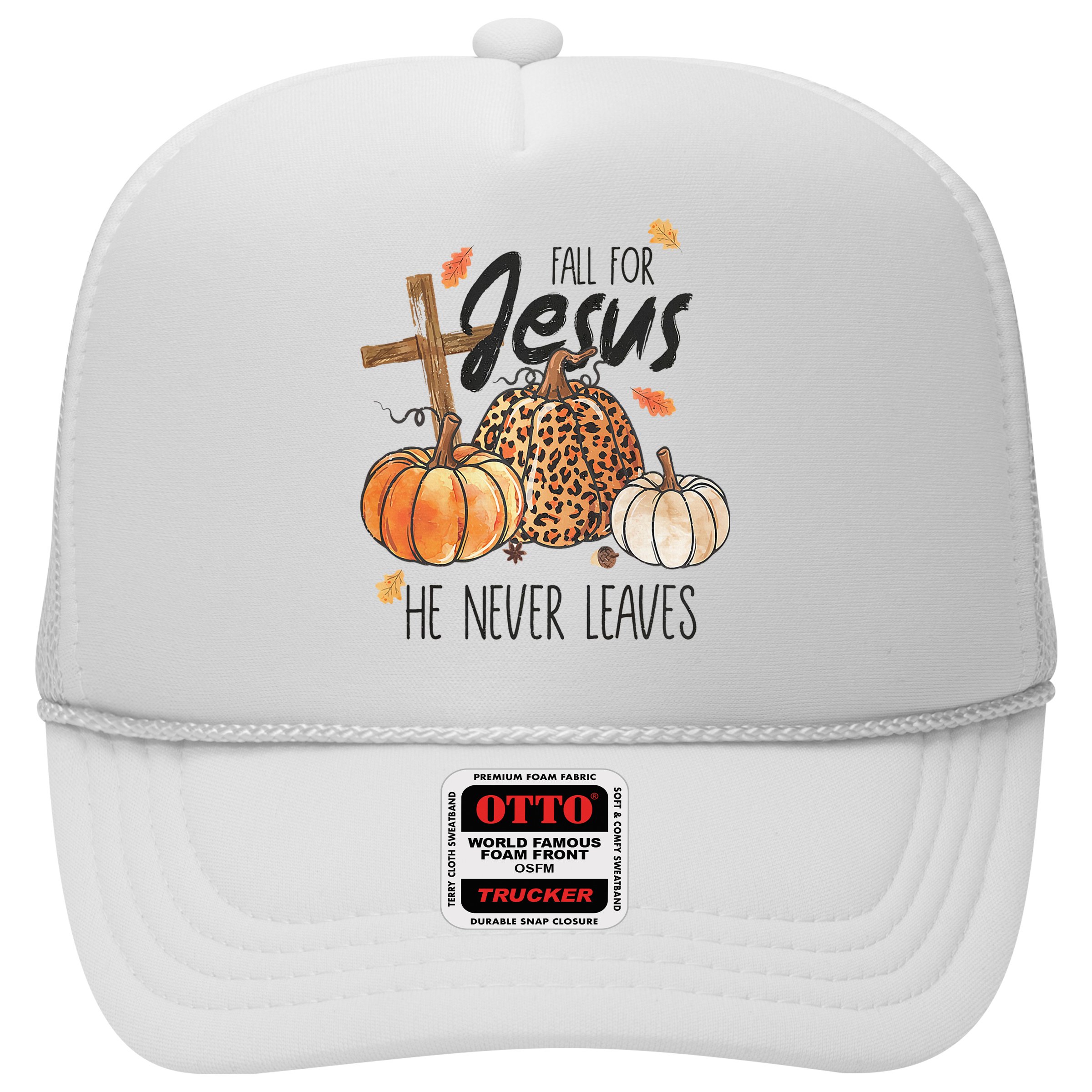 Fall for Jesus He Never Leaves Christian Thanksgiving Dinner Hat