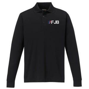 #FJB F Joe Biden FJB Performance Long Sleeve Polo