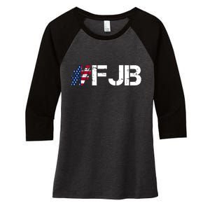 #FJB F Joe Biden FJB Women's Tri-Blend 3/4-Sleeve Raglan Shirt