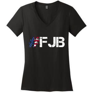 #FJB F Joe Biden FJB Women's V-Neck T-Shirt