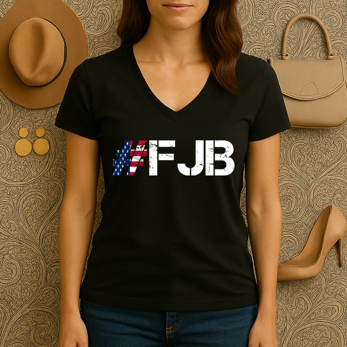 #FJB F Joe Biden FJB Women's V-Neck T-Shirt