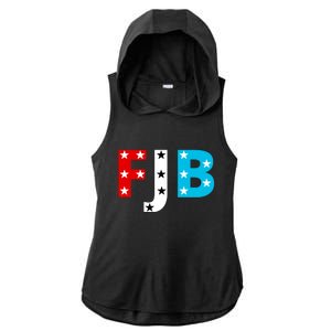 FJB F Joe Biden Star Logo Ladies PosiCharge Tri-Blend Wicking Draft Hoodie Tank