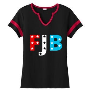 FJB F Joe Biden Star Logo Ladies Halftime Notch Neck Tee