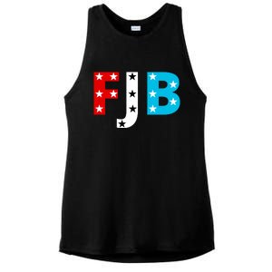 FJB F Joe Biden Star Logo Ladies PosiCharge Tri-Blend Wicking Tank