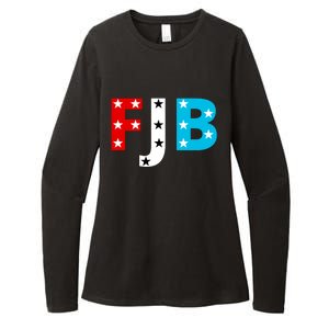 FJB F Joe Biden Star Logo Womens CVC Long Sleeve Shirt