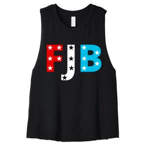 FJB F Joe Biden Star Logo Women's Racerback Cropped Tank