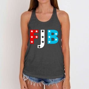 FJB F Joe Biden Star Logo Women's Knotted Racerback Tank