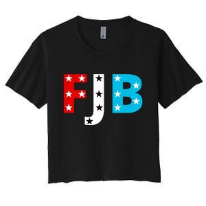 FJB F Joe Biden Star Logo Women's Crop Top Tee