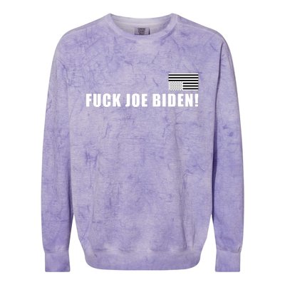 FJB F Joe Biden Upside Down American Flog Colorblast Crewneck Sweatshirt