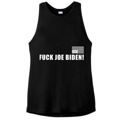 FJB F Joe Biden Upside Down American Flog Ladies PosiCharge Tri-Blend Wicking Tank