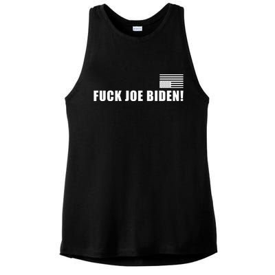 FJB F Joe Biden Upside Down American Flog Ladies PosiCharge Tri-Blend Wicking Tank