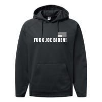 FJB F Joe Biden Upside Down American Flog Performance Fleece Hoodie