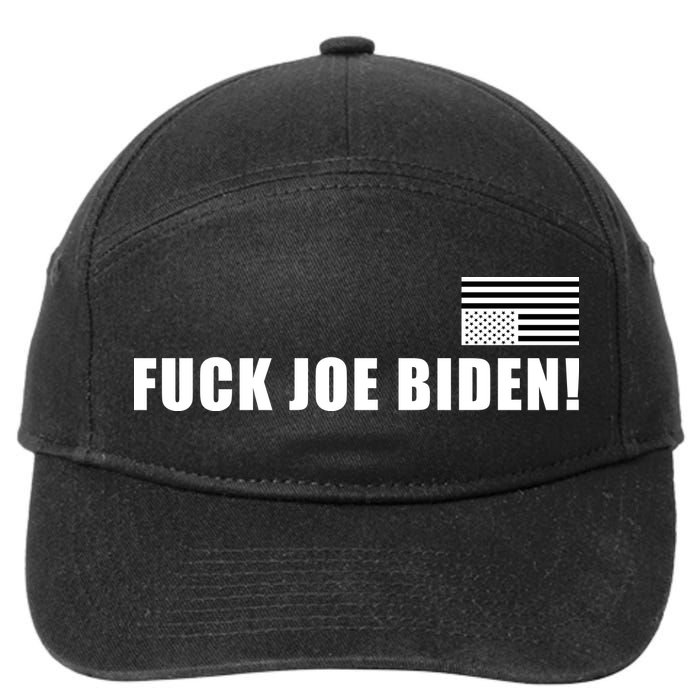 FJB F Joe Biden Upside Down American Flog 7-Panel Snapback Hat