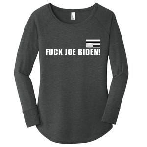 FJB F Joe Biden Upside Down American Flog Women's Perfect Tri Tunic Long Sleeve Shirt