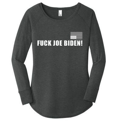 FJB F Joe Biden Upside Down American Flog Women's Perfect Tri Tunic Long Sleeve Shirt