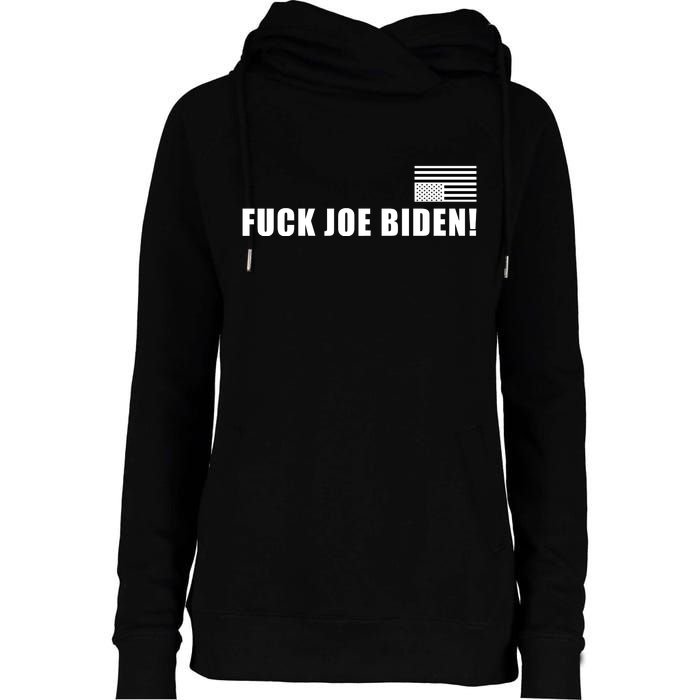 FJB F Joe Biden Upside Down American Flog Womens Funnel Neck Pullover Hood