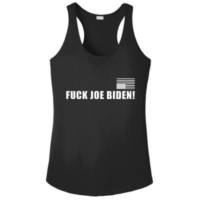 FJB F Joe Biden Upside Down American Flog Ladies PosiCharge Competitor Racerback Tank