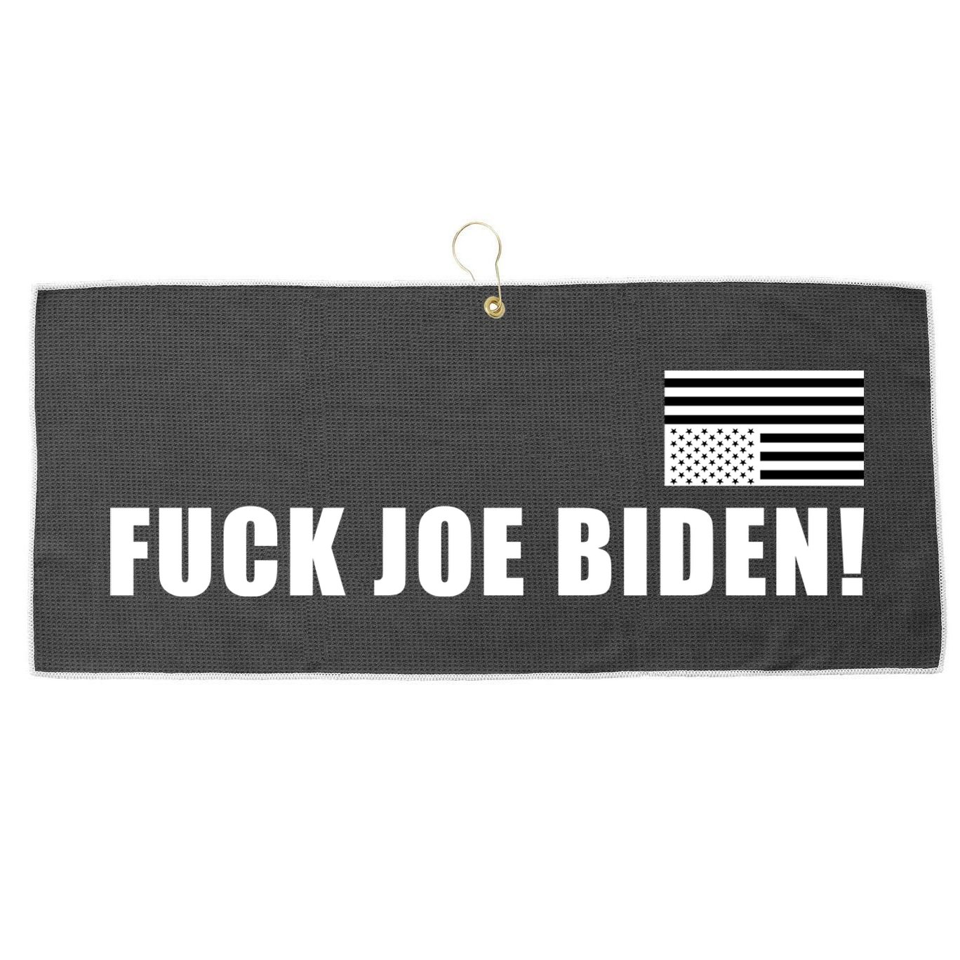 FJB F Joe Biden Upside Down American Flog Large Microfiber Waffle Golf Towel