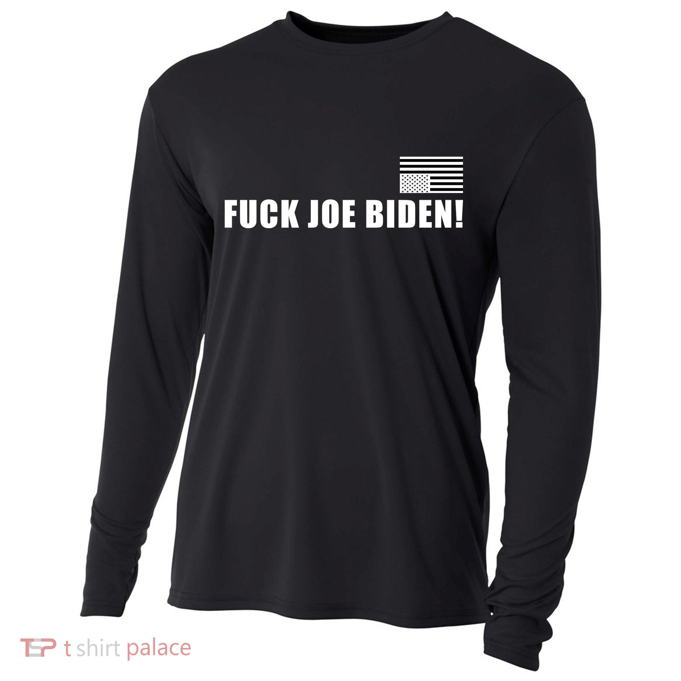 FJB F Joe Biden Upside Down American Flog Cooling Performance Long Sleeve Crew